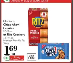 Pavilions Nabisco Chips Ahoy! Cookies 9.5-13 oz. or Ritz Crackers 7.5-13.7 oz offer