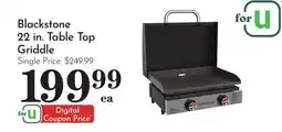 Pavilions Blackstone 22 in. Table Top Griddle offer