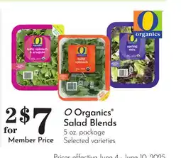 Pavilions O Organics Salad Blends offer
