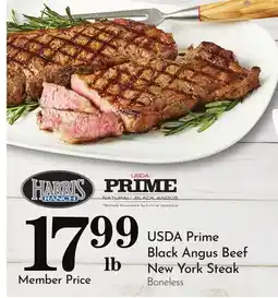 Pavilions USDA Prime Black Angus Beef New York Steak offer
