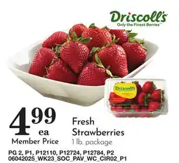 Pavilions Fresh Strawberries offer