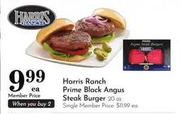 Pavilions Harris Ranch Prime Black Angus Steak Burger offer