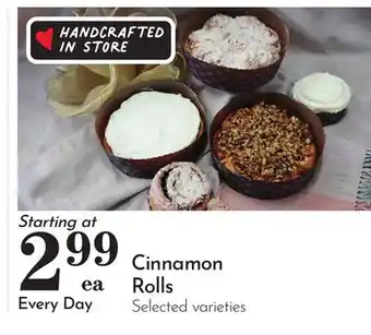 Pavilions Cinnamon Rolls offer