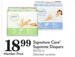 Pavilions Signature Care Supreme Diapers offer