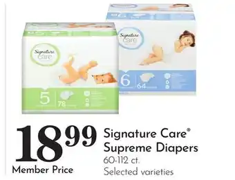 Pavilions Signature Care Supreme Diapers offer