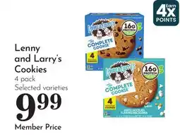 Pavilions Lenny and Larry's Cookies offer