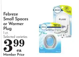 Pavilions Febreze Small Spaces or Warmer Plug offer