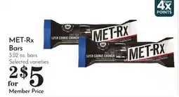 Pavilions MET-Rx Bars offer