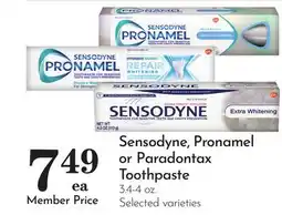 Pavilions Sensodyne, Pronamel or Paradontax Toothpaste offer