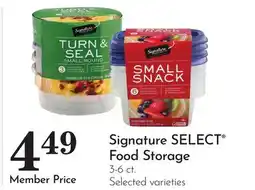 Pavilions Signature SELECT Food Storage offer