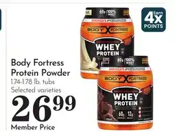 Pavilions Body Fortress Protein Powder offer