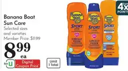 Pavilions Banana Boat Sun Care offer