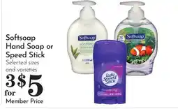 Pavilions Softsoap Hand Soap or Speed Stick offer