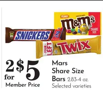Pavilions Mars Share Size Bars offer