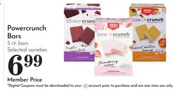 Pavilions Powercrunch Bars offer
