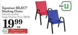 Pavilions Signature SELECT Stacking Chairs offer
