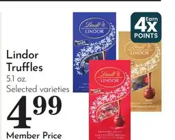 Pavilions Lindor Truffles offer