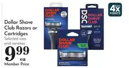 Pavilions Dollar Shave Club Razors or Cartridges offer