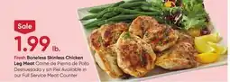 Stater Bros Fresh Boneless Skinless Chicken Leg Meat offer