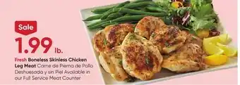 Stater Bros Fresh Boneless Skinless Chicken Leg Meat offer