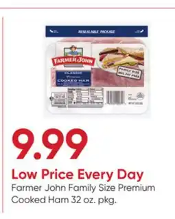 Stater Bros Farmer John Family Size Premium Cooked Ham offer