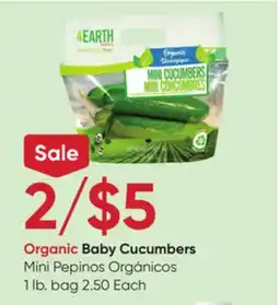 Stater Bros Organic Baby Cucumbers offer