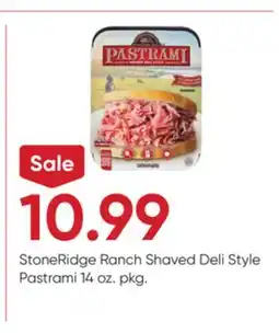 Stater Bros StoneRidge Ranch Shaved Deli Style Pastrami offer