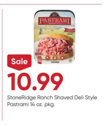Stater Bros StoneRidge Ranch Shaved Deli Style Pastrami offer