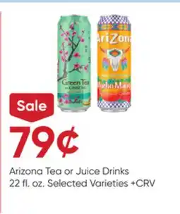 Stater Bros Arizona Tea or Juice Drinks offer