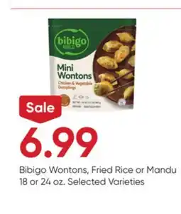 Stater Bros Bibigo Wontons, Fried Rice or Mandu offer