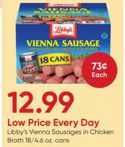 Stater Bros Libby's Vienna Sausages in Chicken Broth offer