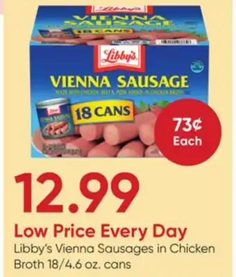 Stater Bros Libby's Vienna Sausages in Chicken Broth offer