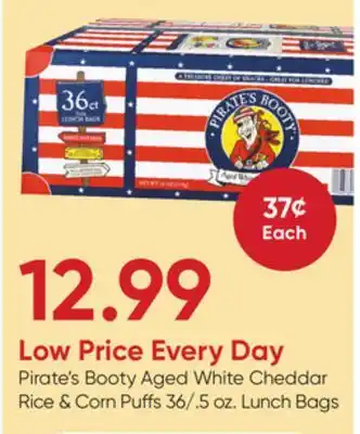 Stater Bros Pirate's Booty Aged White Cheddar Rice & Corn Puffs offer