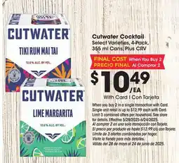 Ralphs Cutwater Cocktail offer
