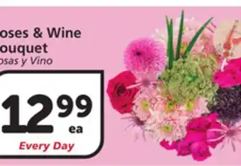 Vons Roses & Wine Bouquet offer
