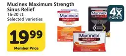 Vons Mucinex Maximum Strength Sinus Relief offer