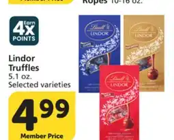 Vons Lindor Truffles offer