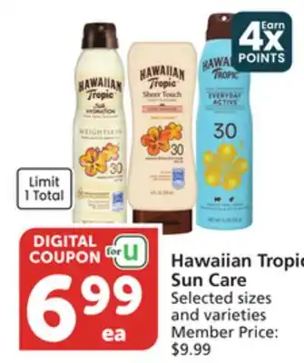 Vons Hawaiian Tropic Sun Care offer