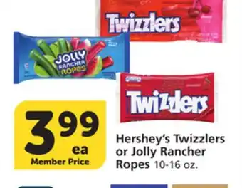 Vons Hershey's Twizzlers or Jolly Rancher Ropes offer