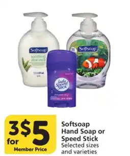 Vons Softsoap Hand Soap or Speed Stick offer