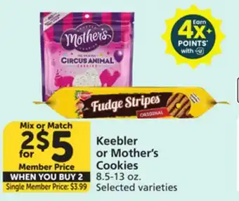 Vons Keebler or Mother's Cookies offer