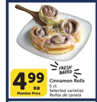 Vons Cinnamon Rolls offer
