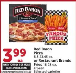 Vons Red Baron Pizza 8.8-23.45 oz. or Restaurant Brands Fries 16-28 oz. Frozen offer