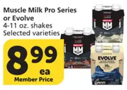 Vons Muscle Milk Pro Series or Evolve offer