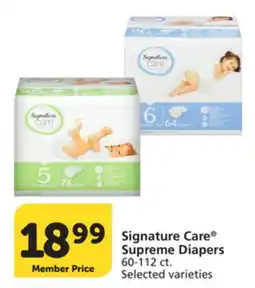 Vons Signature Care Supreme Diapers offer