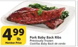 Albertsons Pork Baby Back Ribs offer