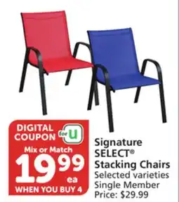 Albertsons Signature SELECT Stacking Chairs offer