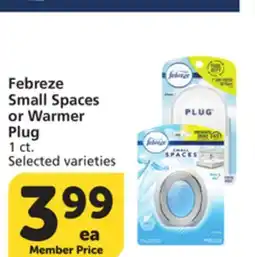 Albertsons Febreze Small Spaces or Warmer Plug offer