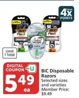Albertsons BiC Disposable Razors offer