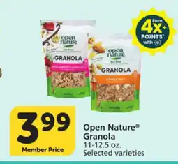 Albertsons Open Nature Granola offer